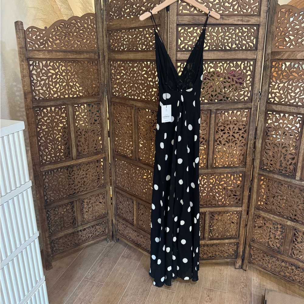 REFORMATION Zani Dress in Moon Dot NEW - Picture 2 of 4